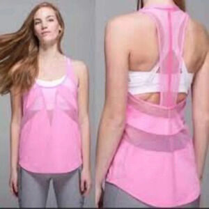 𝅺lululemon If You're Lucky Tank Heathered Vintage Pink /Vintage Pink /Raspberry